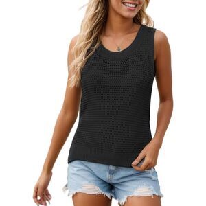 New with Tags Black Knit Sweater Tank Size Small